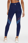Zelocity Quick Dry Gym Leggings - Medieval Blue — thumbnail 3